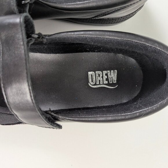 Drew | Black Mary Jane Magnolia Comfort Walking Shoes Size US10 - Picture 8 of 10